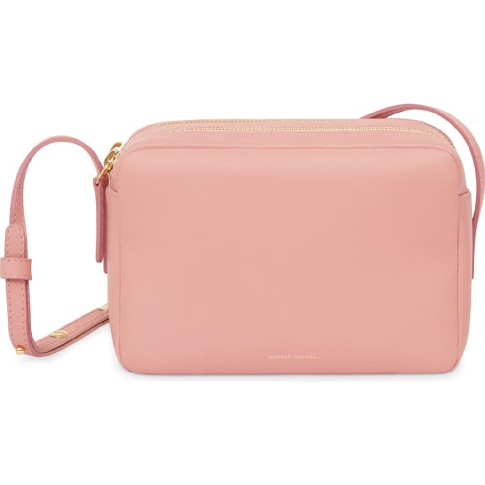MANSUR GAVRIEL Double Zip Leather Crossbody Bag